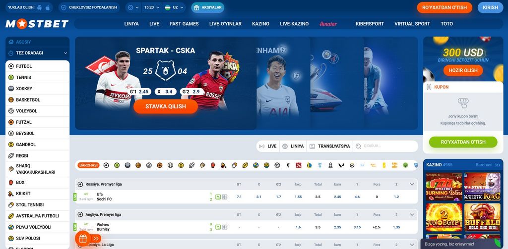 Mostbet Betting Markets